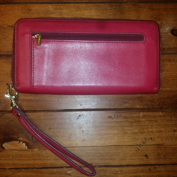 Fossil Red Clutch Wallet - Picture 2 of 5
